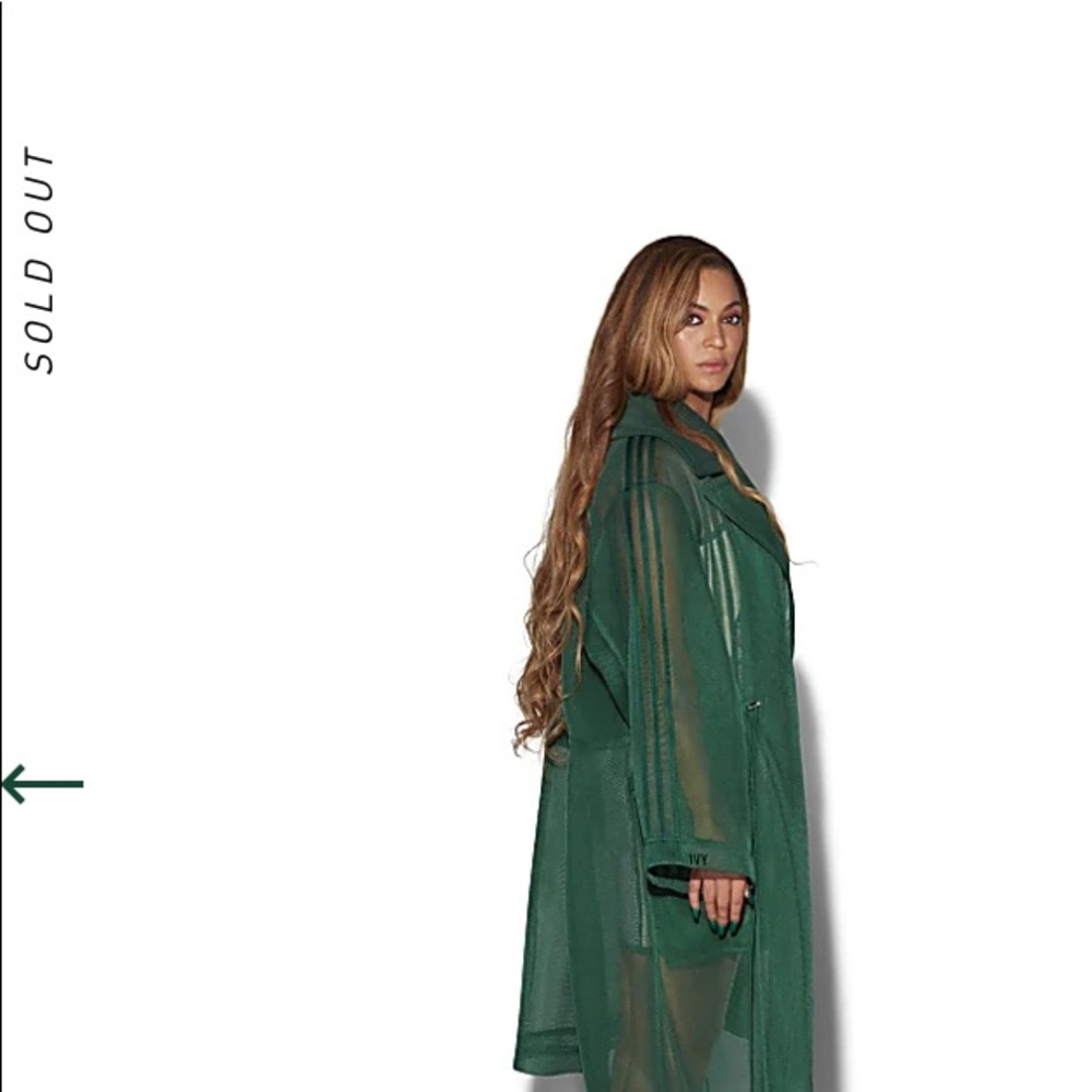 Ivy Park Mesh Jacket (Dark Green) - Picture 2 of 6